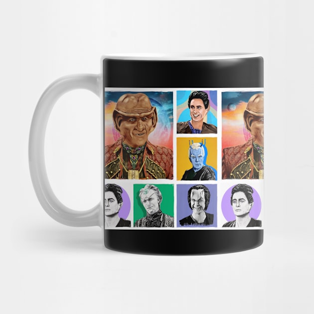 Trekkery Jeffrey is All the Aliens Collage Coffee Cup Only by OrionLodubyal